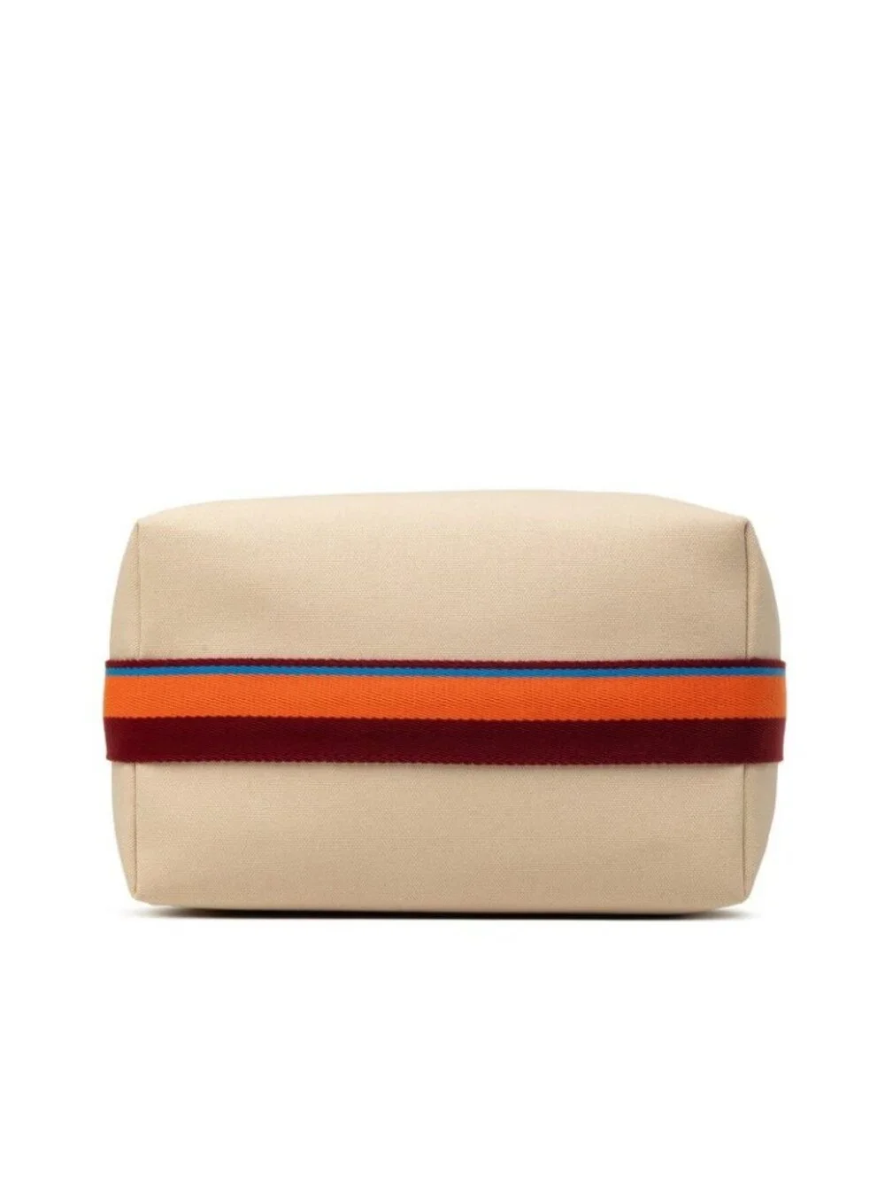 Hermes Brid-a-brac GM Handbag Pouch Beige Silver Canvas